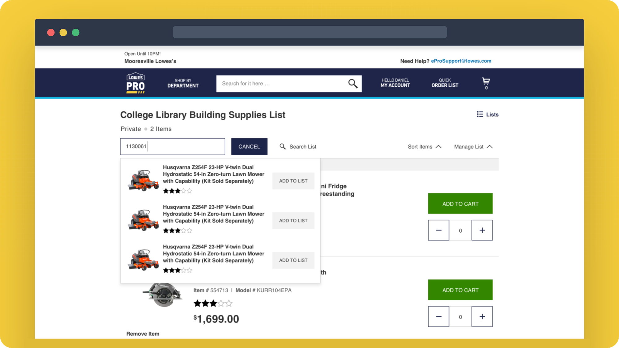 Lowe's eprocurement shopping list - The Triangle Offense