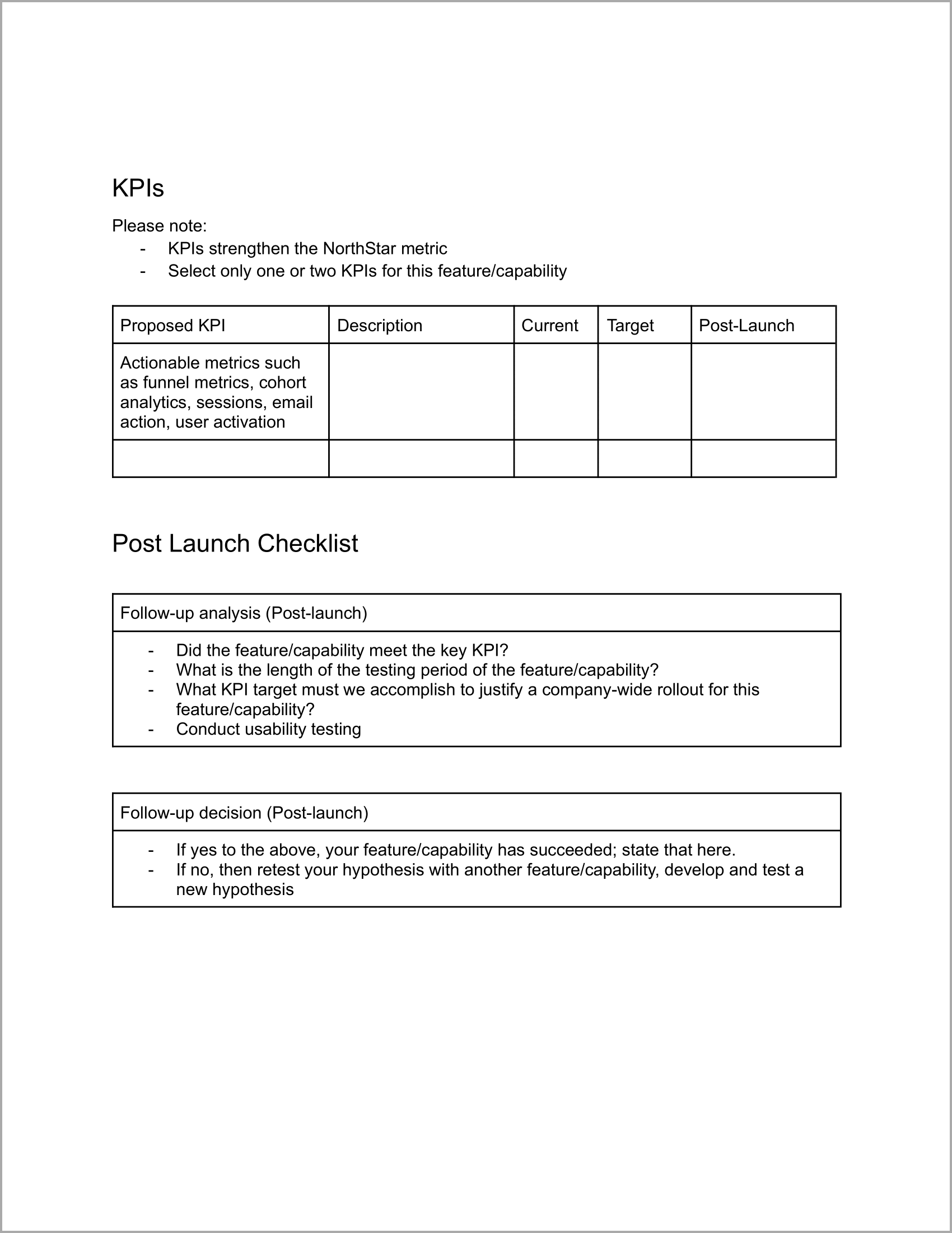 Product feature/Capability intake template page 3 - The Triangle Offense