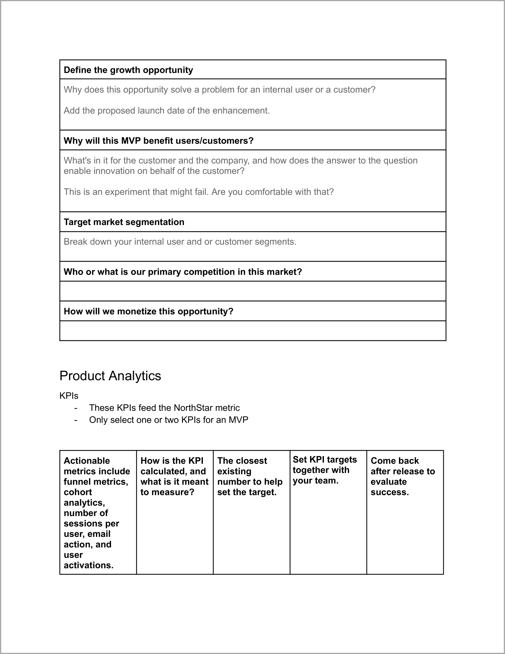 MVP Kick-Off Project Template Page 2 - The Triangle Offense